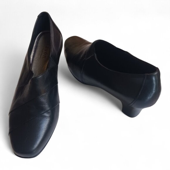 Aravon by New Balance Black Leather Comfort Shoes – Size 10.5B Orthotic Friendly - Picture 3 of 16